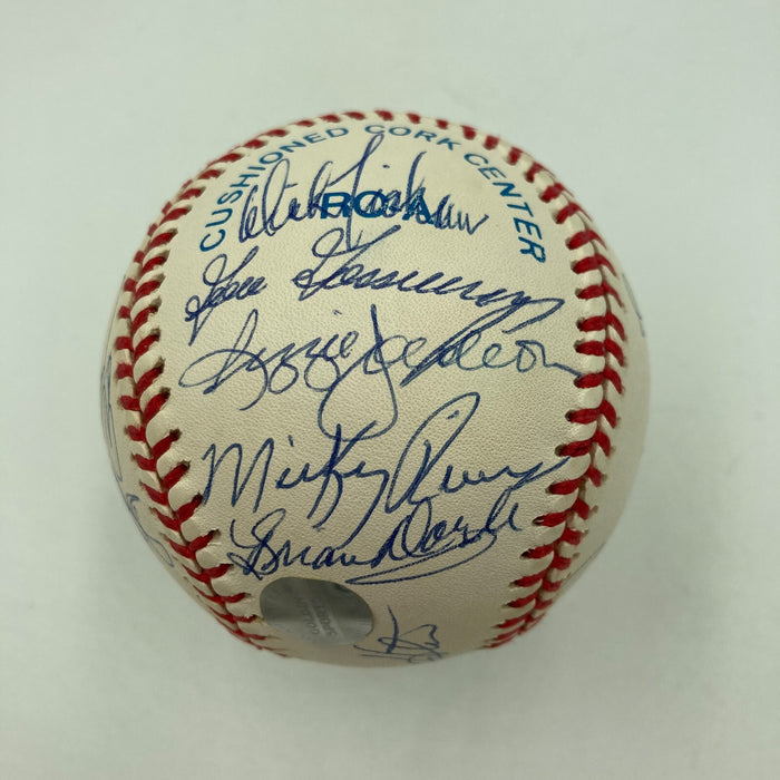 1978 Yankees World Series Champs Team Signed American League Baseball JSA COA