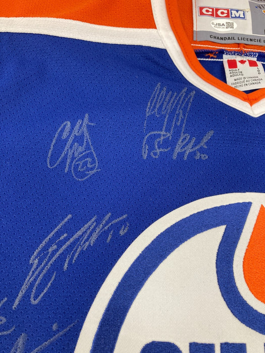 Wayne Gretzky Edmonton Oilers HOF Legends Multi Signed Jersey 24 Sigs JSA COA