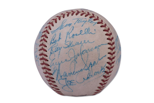 1957 Milwaukee Braves World Series Champs Team Signed Baseball Beckett COA