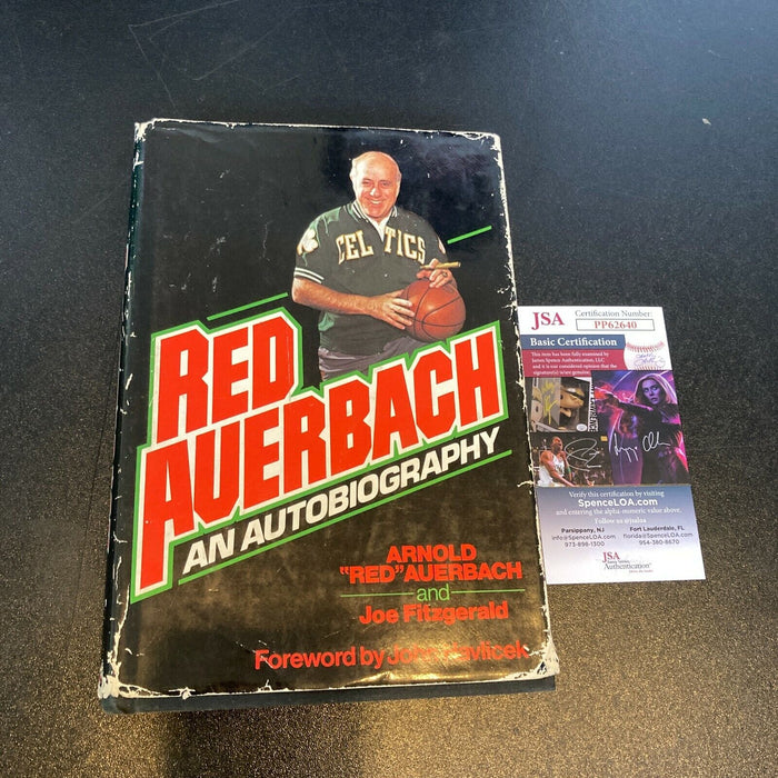 Red Auerbach Boston Celtics Signed Autographed Autobiography Book With JSA COA
