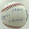 Orlando Cepeda Signed Heavily Inscribed Stat Baseball MLB AUTHENTICATED