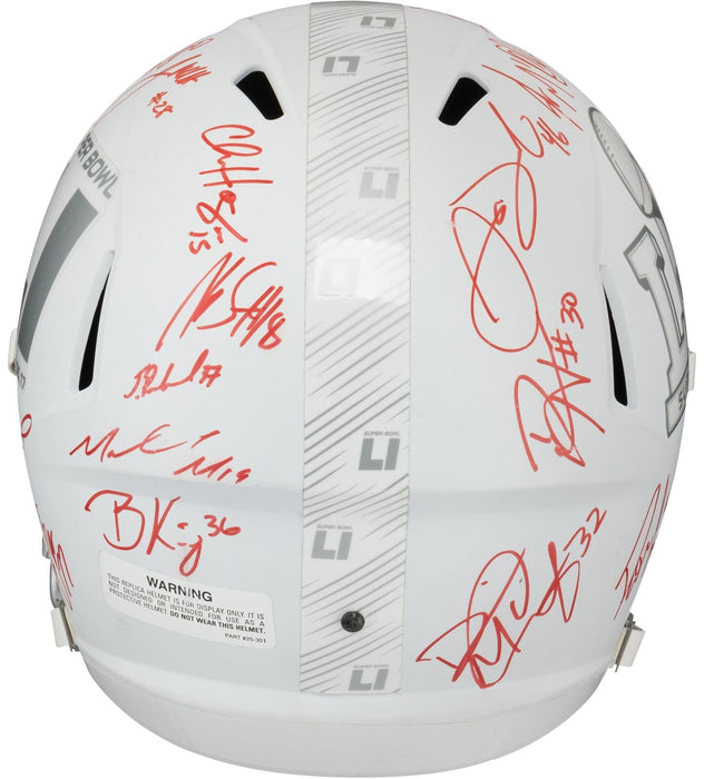 Tom Brady 2016 New England Patriots Super Bowl LI Champs Team Signed Helmet PSA