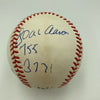 Willie Mays 660 HR 3283 Hits & Hank Aaron 755 HR 3771 Hits Signed Baseball JSA