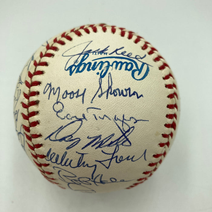 1961 New York Yankees World Series Champs Team Signed Baseball Mickey Mantle JSA
