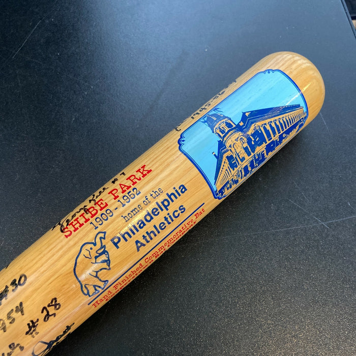 Rare Philadelphia Athletics A's Legends Bat With 40 Signatures JSA COA