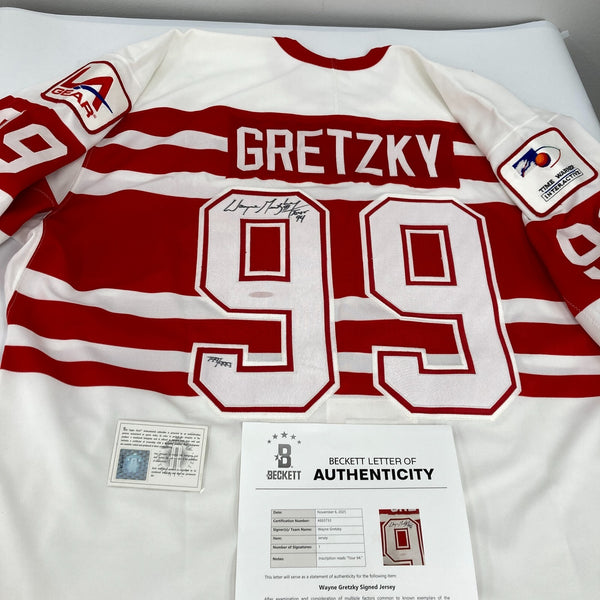 Wayne Gretzky Signed 1994 Authentic "Ninety-Nine" Tour Jersey Beckett COA