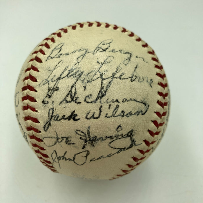 Ted Williams Rookie 1939 Boston Red Sox Team Signed Baseball Jimmie Foxx JSA COA