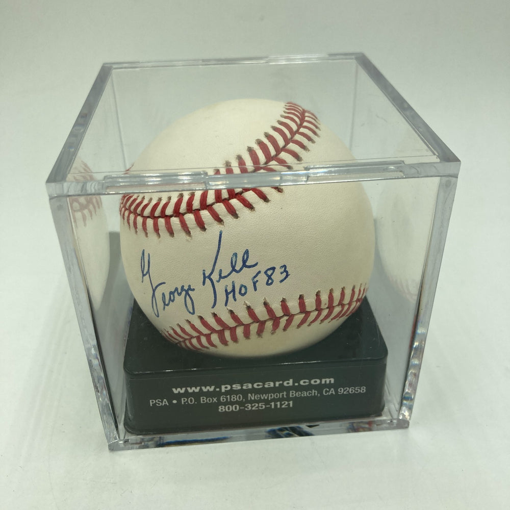 George Kell Signed Major League Baseball PSA DNA Graded 10 GEM MINT