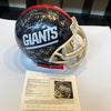 1986 New York Giants Super Bowl Champs Team Signed Full Size Helmet JSA COA