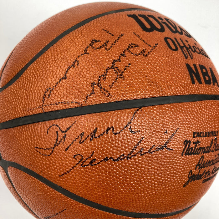 1974-75 Golden State Warriors NBA Champs Team Signed Vintage Game Basketball JSA