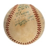 Dickey Kerr Single Signed Heavily Inscribed Stat Baseball 1919 Black Sox JSA COA