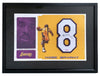 Kobe Bryant Signed Jersey Number #8 Display Upper Deck UDA COA Lakers