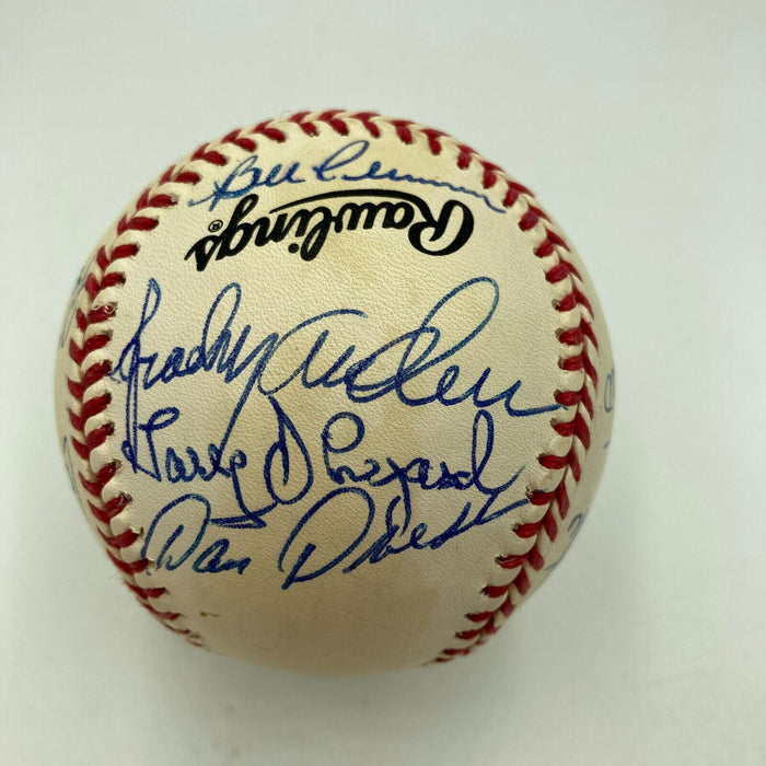 Beautiful 1976 Cincinnati Reds World Series Champs Team Signed Baseball JSA COA