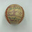 Rare 1953 New York Yankees Team Signed Mini American League Harridge Baseball