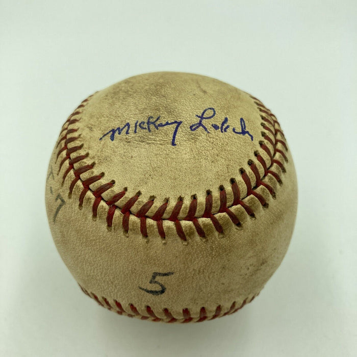 Mickey Lolich Signed Career Win No. 146 Final Out Game Used Baseball Beckett COA
