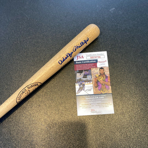 Adolfo Phillips Signed Louisville Slugger Mini Baseball Bat Chicago Cubs JSA