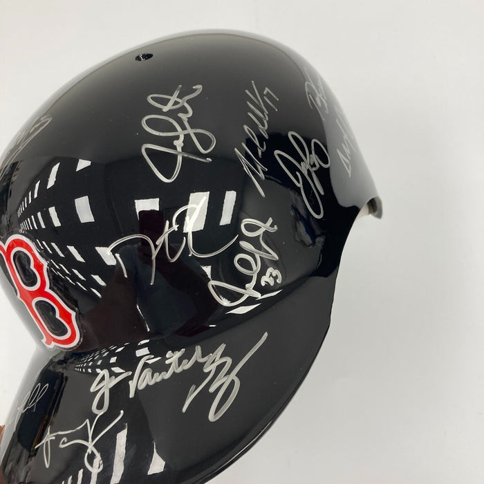 2007 Boston Red Sox World Series Champs Team Signed Helmet Steiner & MLB