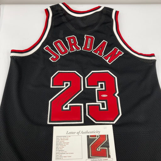 Michael Jordan Signed Chicago Bulls Nike Pro Cut Jersey JSA COA & UDA Upper Deck
