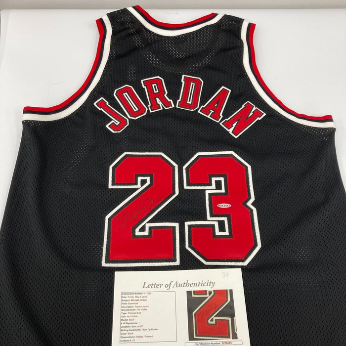 Michael Jordan Signed Chicago Bulls Nike Pro Cut Jersey JSA COA & UDA Upper Deck