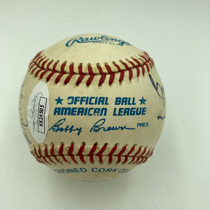 NY Yankees Legendary Announces John Sterling Mel Allen Signed Baseball JSA