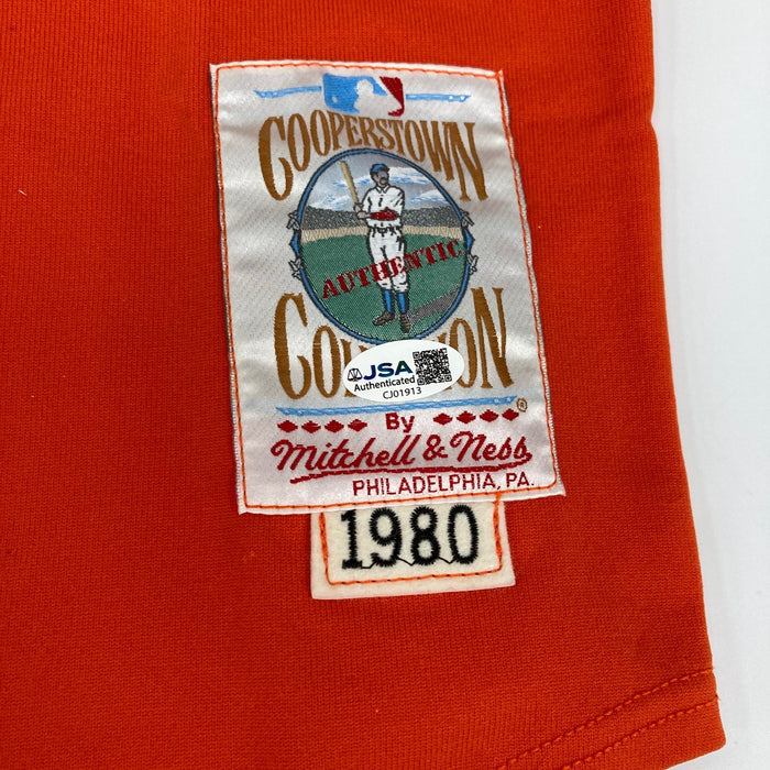 Nolan Ryan Signed Authentic 1980 Houston Astros Mitchell & Ness Jersey JSA COA