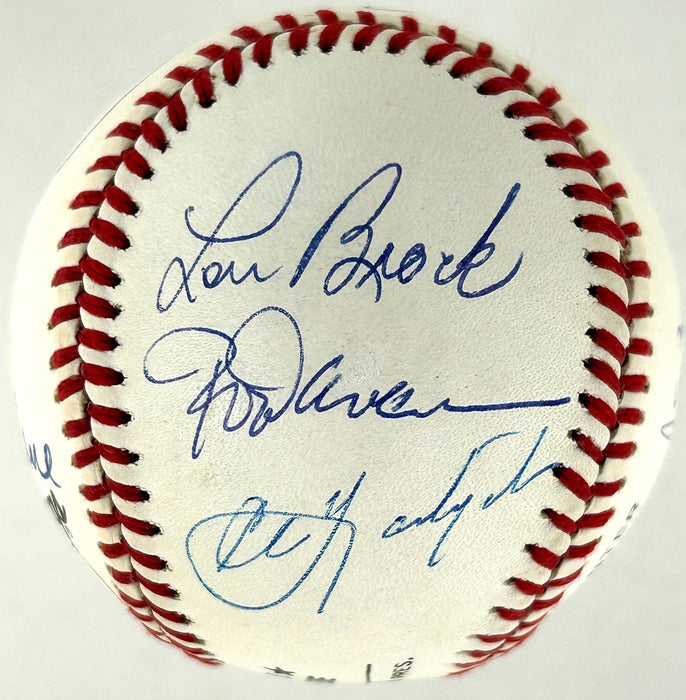 3,000 Hit Club Signed Baseball 9 Sigs Willie Mays Hank Aaron Stan Musial JSA COA