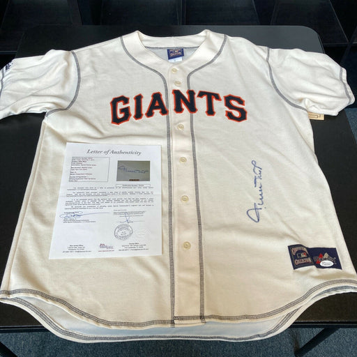 Willie Mays Signed Authentic Majestic San Francisco Giants Jersey With JSA COA