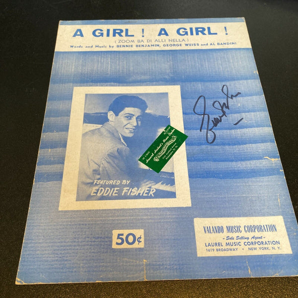 Eddie Fisher Signed Autographed Vintage A Girl A Girl! Program