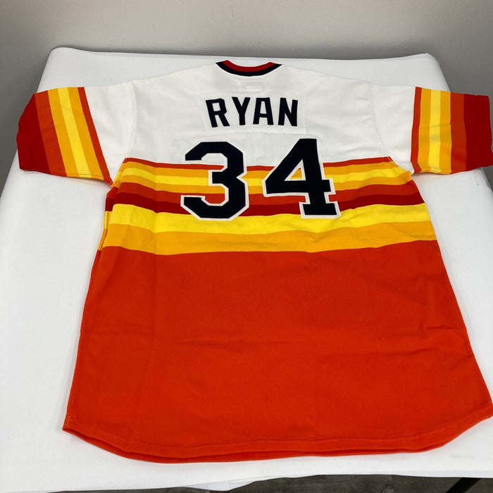 Nolan Ryan Signed Authentic 1980 Houston Astros Mitchell & Ness Jersey JSA COA