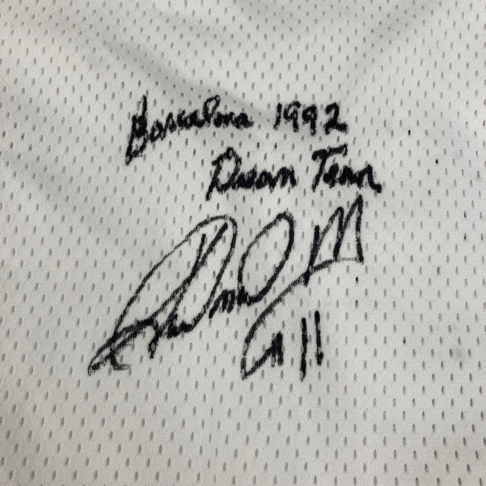 1992 Karl Malone Signed Game Issued Team USA Olympics Jersey MEARS COA & JSA