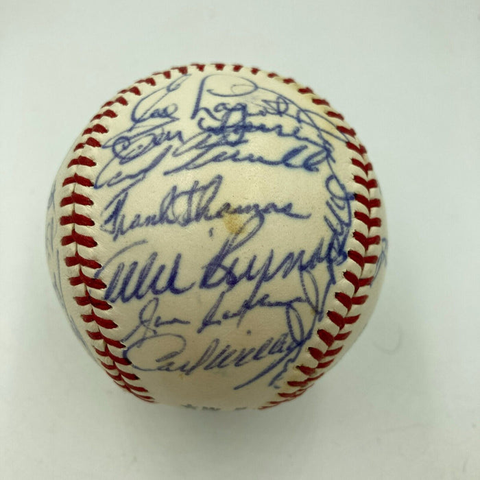 Mickey Mantle & Joe Dimaggio 1974 Hall Of Fame Induction Signed Baseball JSA COA