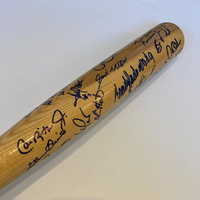 1992 Baltimore Orioles Camden Yards Inaugural Season Team Signed Bat Ripken JSA