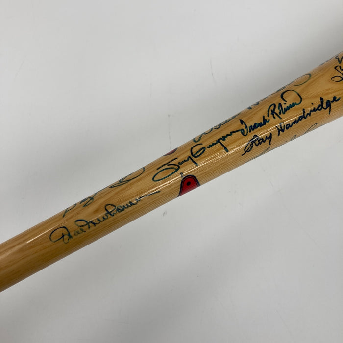 Beautiful Hall Of Fame Multi Signed Baseball Bat 54 Sigs Hank Aaron PSA DNA