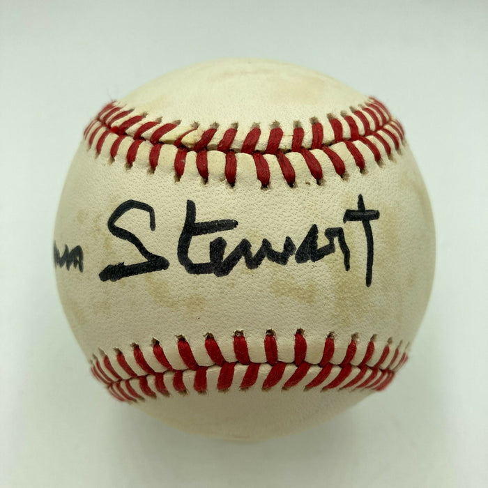 James Jimmy Stewart Signed National League Baseball Beckett COA Movie Star