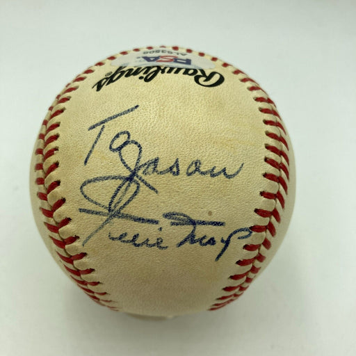 Willie Mays Signed Vintage National League Feeney Baseball PSA DNA COA
