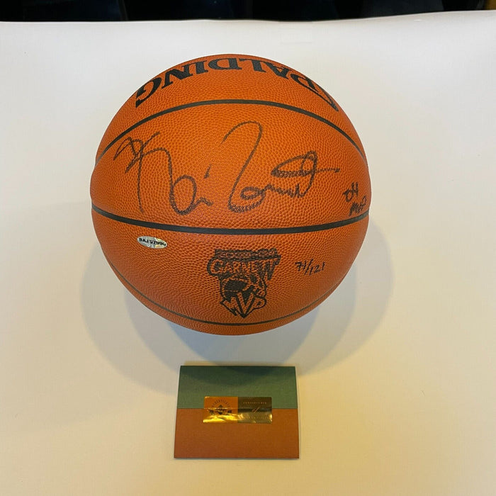 Kevin Garnett "2004 MVP" Signed Spalding NBA Game Basketball Upper Deck UDA COA