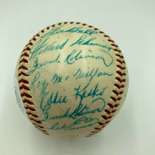 Beautiful 1959 Cincinnati Reds Team Signed National League Baseball JSA COA