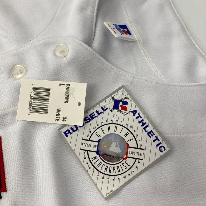 Nolan Ryan Signed 1990's Russell Texas Rangers Game Model Jersey JSA COA