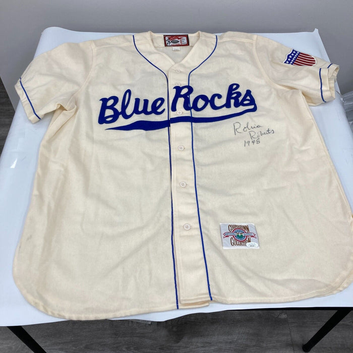 Robin Roberts 1948 Signed Wilmington Blue Rocks Minor League Jersey JSA COA