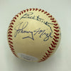 1970's HOF Multi Signed Baseball Lloyd Waner Stan Musial Ernie Banks JSA