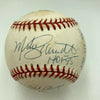 Mike Schmidt Signed Heavily Inscribed Stat NL  Baseball With JSA COA