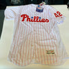 2016 Philadelphia Phillies Team Signed Jackie Robinson Day Jersey MLB Authentic