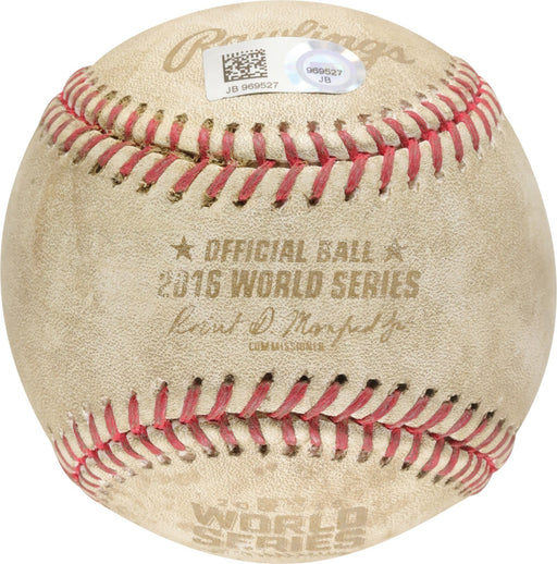 2016 World Series Game 3 Game Used Baseball MLB Authentic Hologram Chicago Cubs