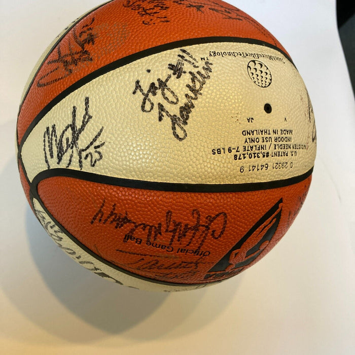 2001 WNBA All Star Game Team Signed Official Game Basketball