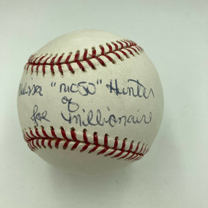 Melissa Hunter "Mojo" Joe Millionaire Signed MLB Baseball With JSA COA