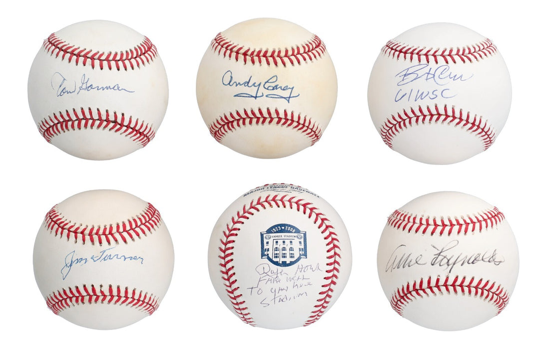 1953 New York Yankees WS Champs Team Signed Baseball Collection 35 Balls JSA COA