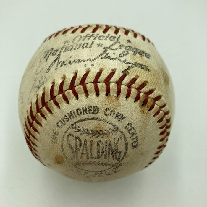 1964 Los Angeles Dodgers Team Signed National League Baseball JSA COA