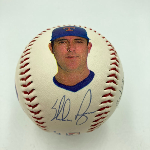 Nolan Ryan Signed Vintage Fotoball Baseball Beckett Hologram