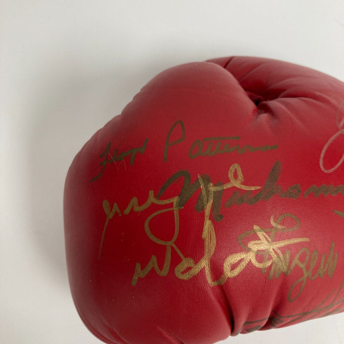 Muhammad Ali Joe Frazier Jersey Joe Walcott Larry Holmes Signed Boxing Glove JSA