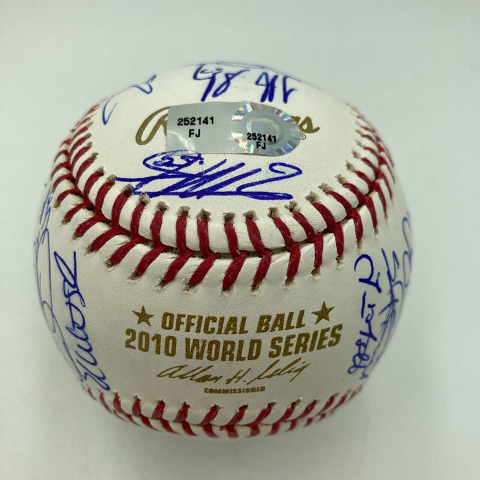2010 San Francisco Giants World Series Champs Team Signed Baseball MLB Hologram